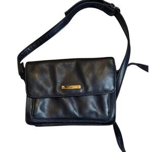 Leather Co By Liz Claiborne‎ Vtg Crossbody Shoulder Bag